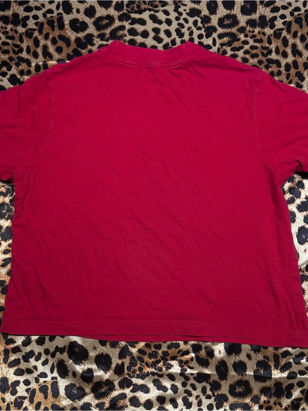 Nike Youth Loose Fir Hot Pink T Shirt with Cow Print Logo